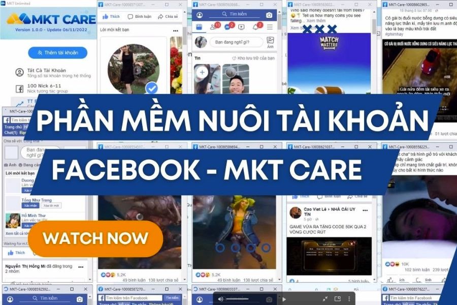 Nuôi via là gì? Cách nuôi via Facebook bằng phần mềm MKT Care