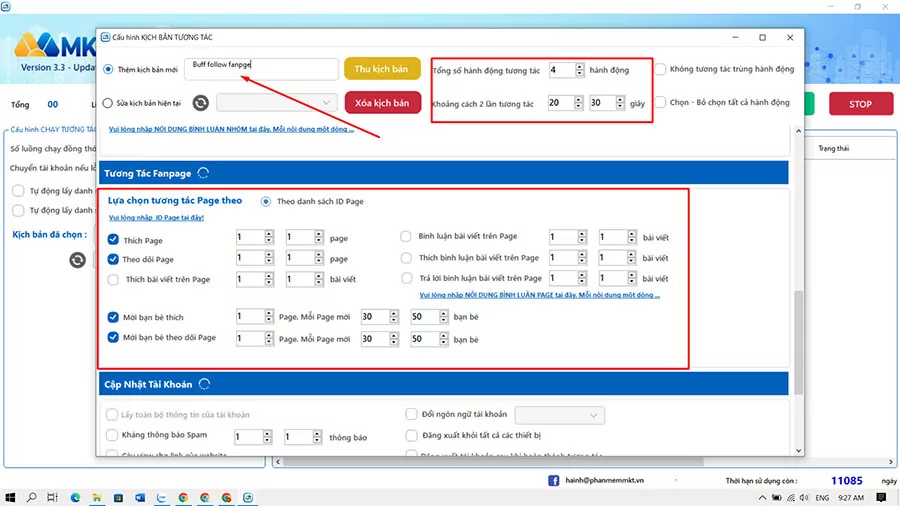 Hướng dẫn buff like fanpage tự động