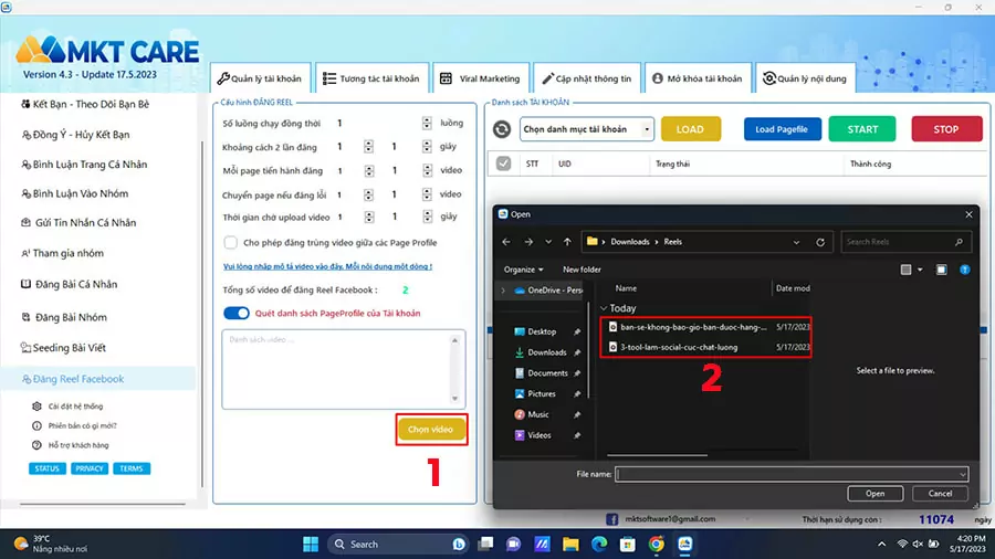Cách đăng reels trên Facebook bằng máy tính trên pro5