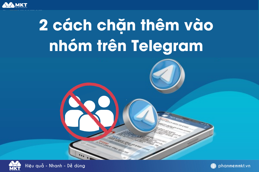 cách chặn thêm vào nhóm trên Telegram