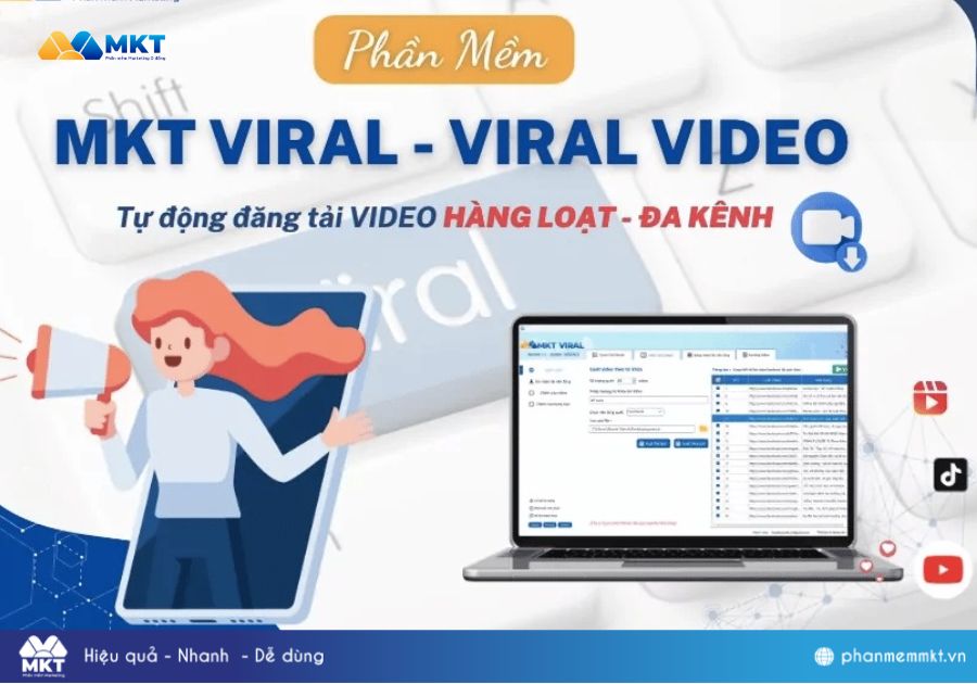 Tải video chất lượng, không dính logo cùng MKT Viral