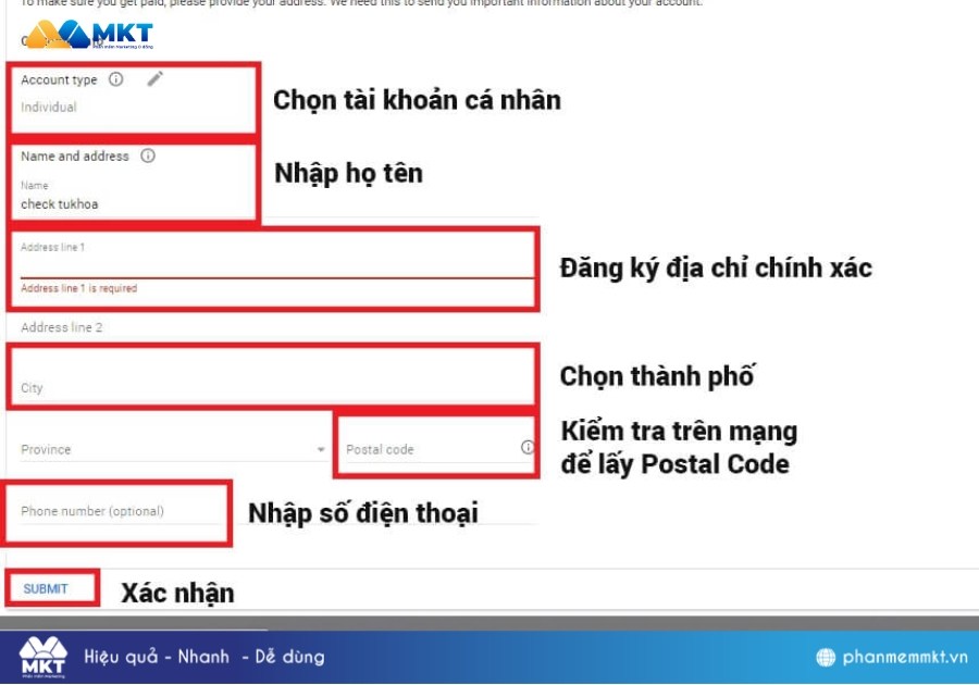 tạo tài khoản Adsense YouTube