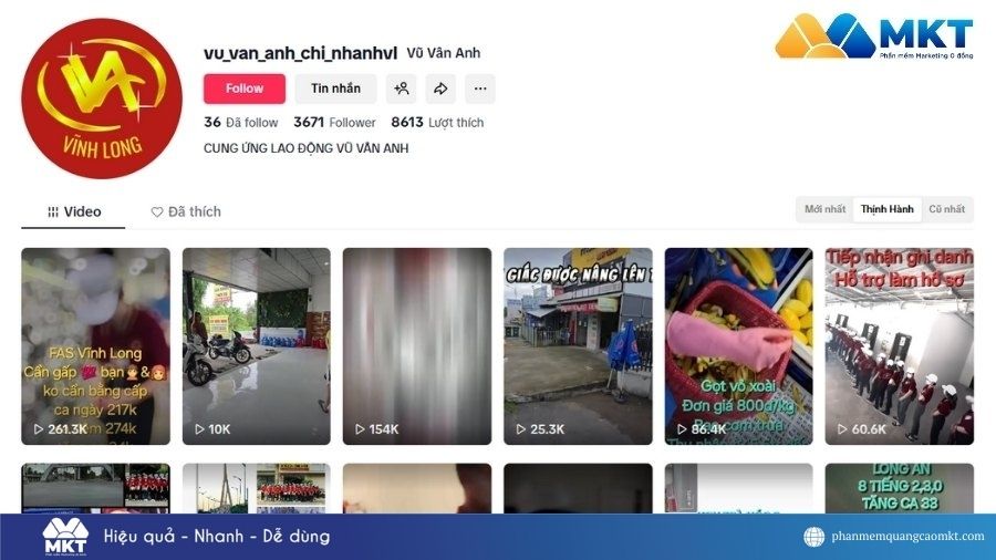 Cung ứng lao động Vũ Vân Anh