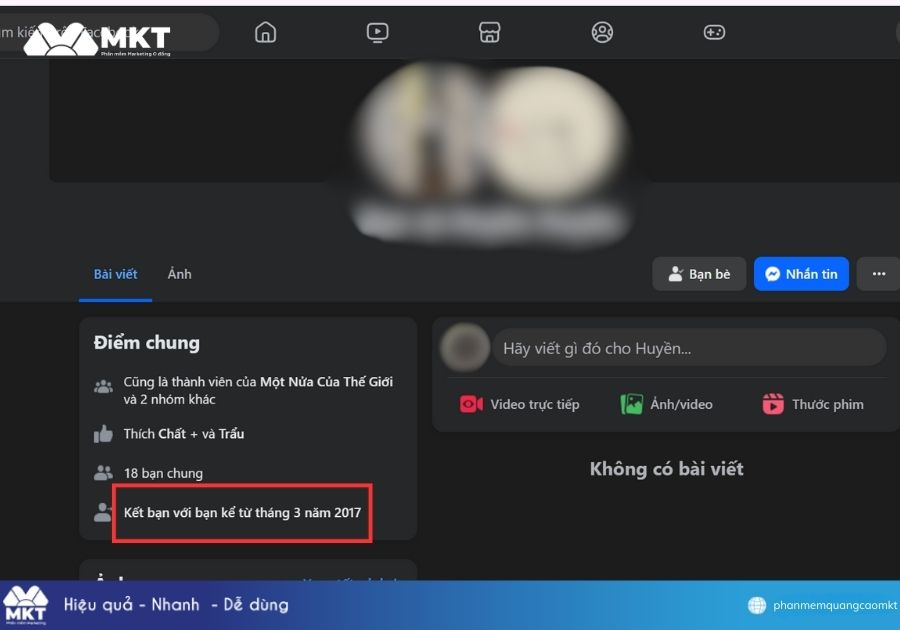 Xem lịch sử kết bạn trên Facebook