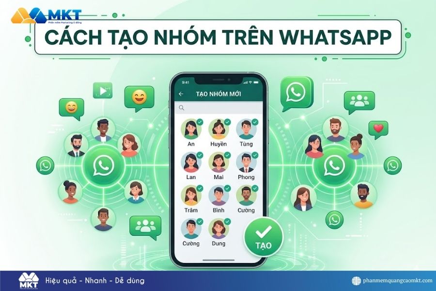 Cách tạo nhóm trên Whatsapp