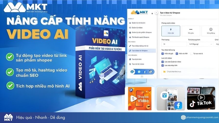 Phần mềm tạo video bằng AI