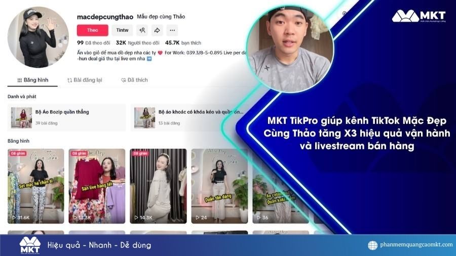Vận hành kênh TikTok bán hàng