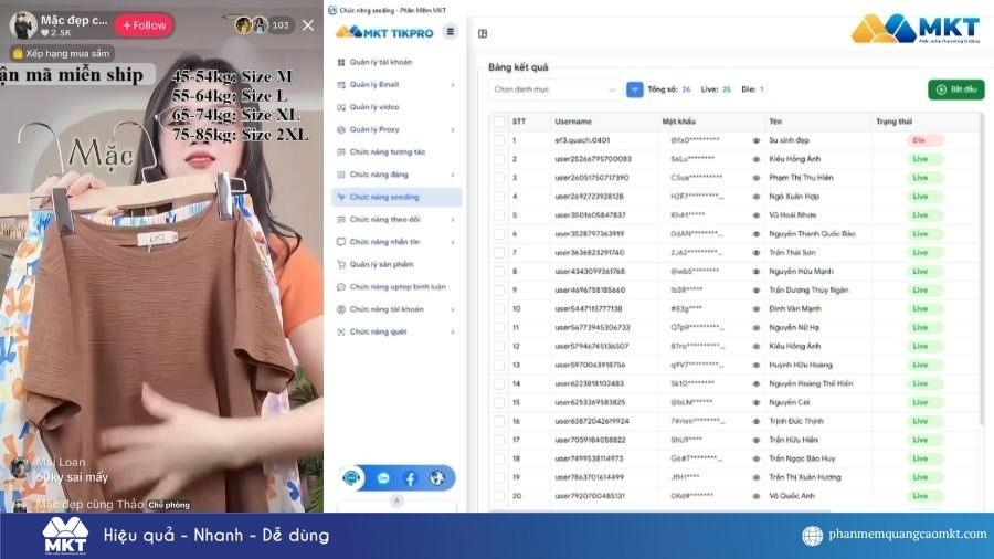 Vận hành kênh TikTok bán hàng